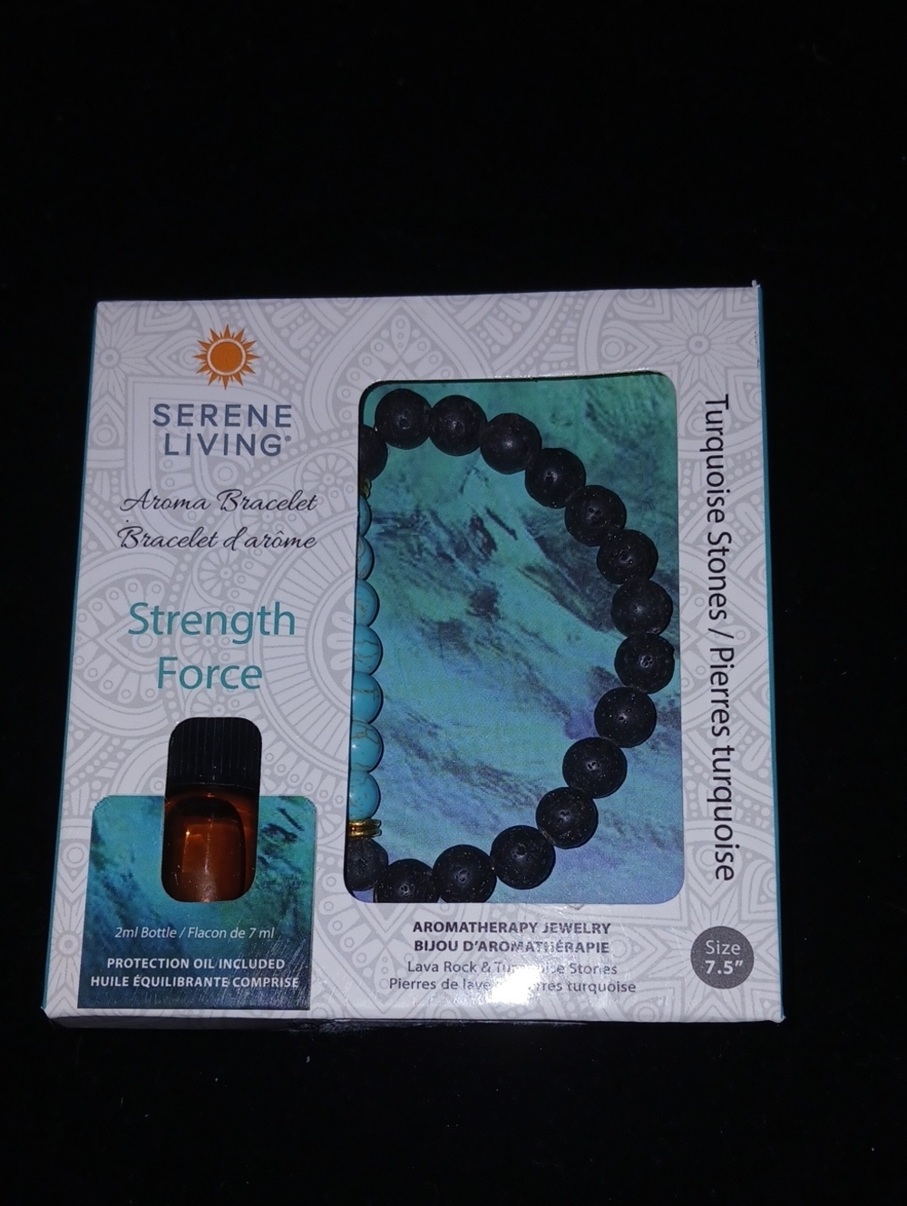 Strength Force Turquoise & Black Bracelet